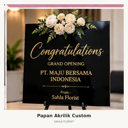 Papan Bunga Akrilik Pesanggrahan